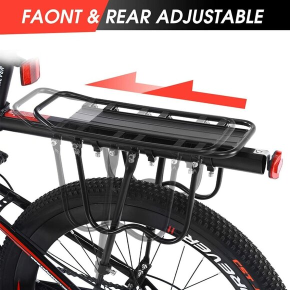 Bike Rear Rack with Rear Reflect , Adjustable, Quick Release - OPEN BOX - USA - Picture 8 of 8